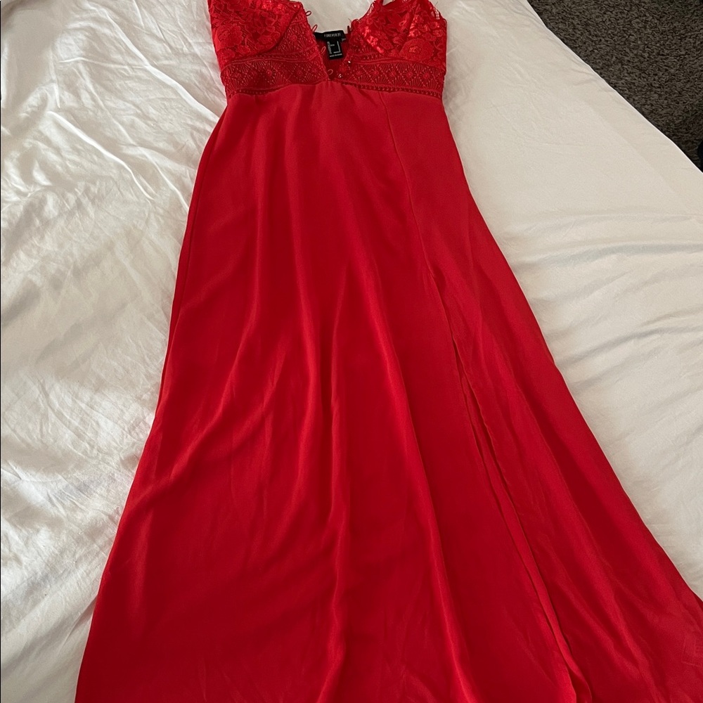 Forever 21 Red Lace Chemise